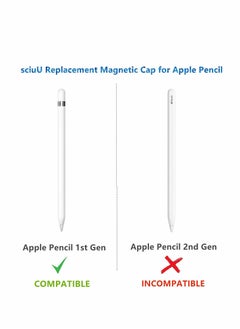 KASTWAVE Magnetic Replacement Caps for Apple Pencil 1st Generation, Stylus Pen Cap Protector Cap Fits for iPad Pro 10.5 inch 12.9 inch 9.7 inch Apple Pencil(2 Pack)  - Image 5