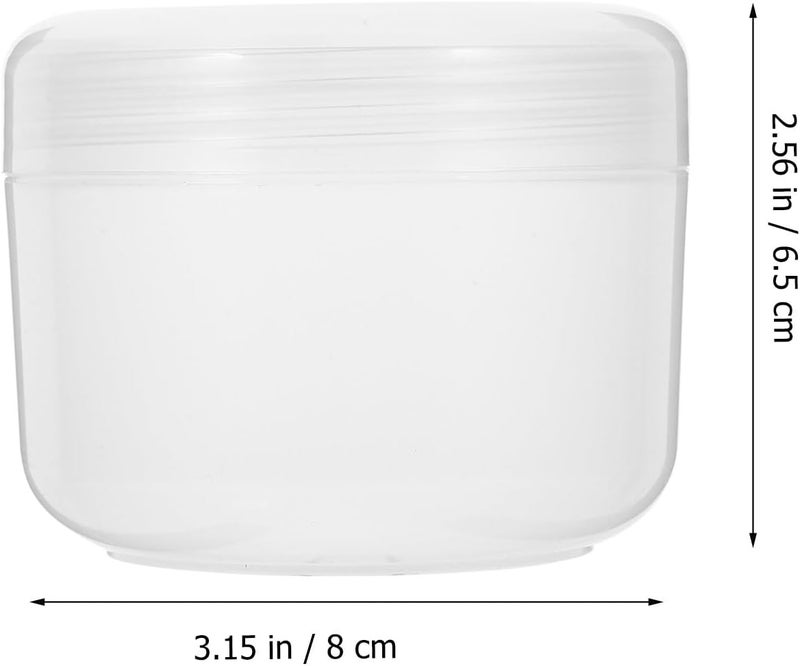 4pcs 200g Pp Cream Containers with Lids Refillable Small Cosmetic Sample Jars for Travel Makeup Storage - Image 2