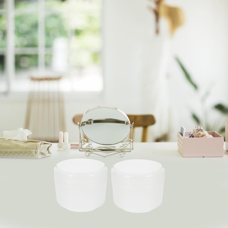 4pcs 200g Pp Cream Containers with Lids Refillable Small Cosmetic Sample Jars for Travel Makeup Storage - Image 5