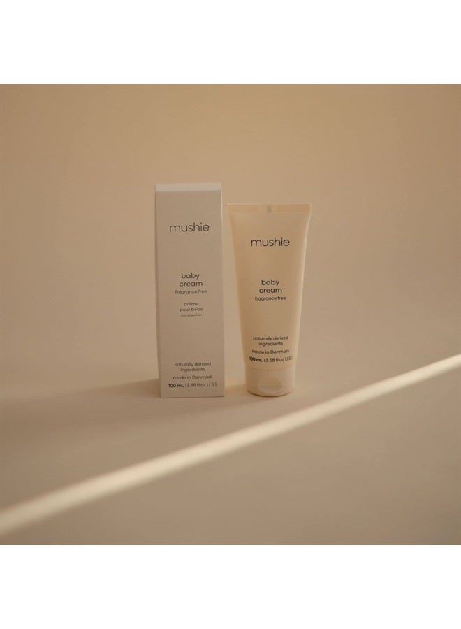 mushie Baby Cream | Healing Ointment for Dry, Chaffed Skin, Diaper Rash, & Minor Scratches | Certified COSMOS ORGANIC | Made In Denmark, 3.38 fl oz (100 mL)