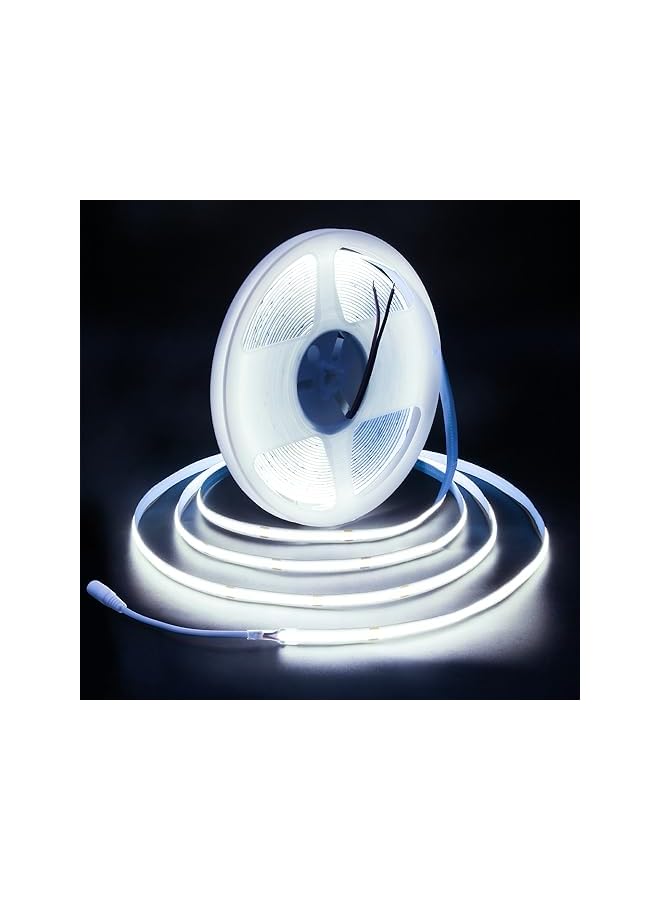 The Bros 10m COB LED Light Strip 24V Cool White 6000K Super Bright LED Tape Self-Adhesive 320LEDs/M Non-Waterproof IP30 for DIY Indoor Lighting Home Decoration (Without Power Supply and Dimmer)  - Image 2