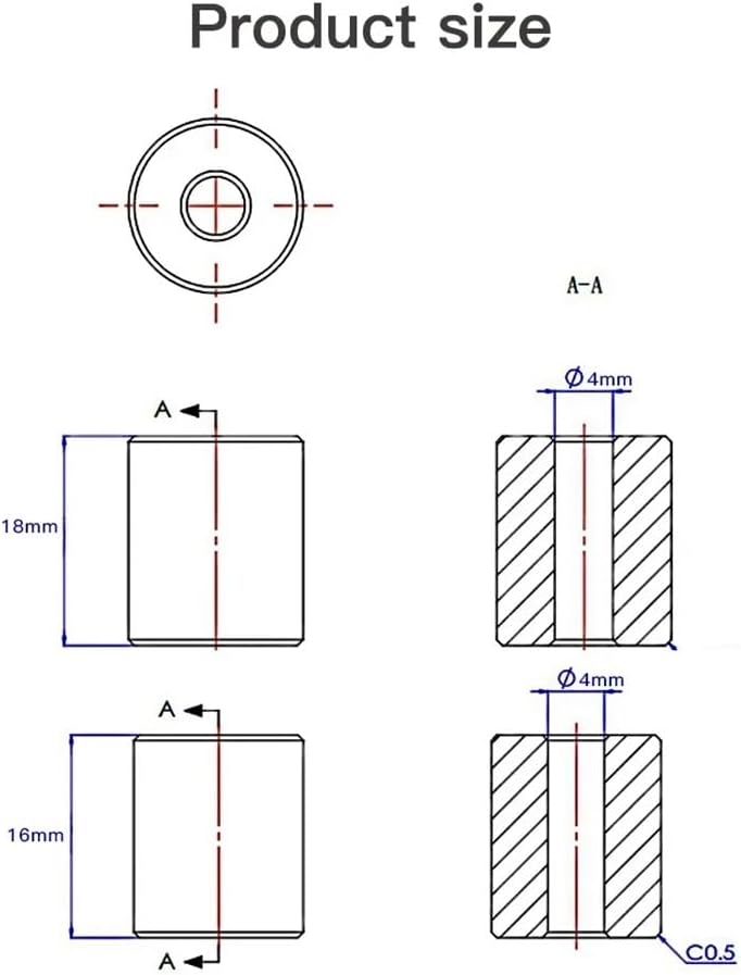 4Pcs Black Silicone Solid Spacer Set For 3D Printer Hot Bed Leveling Enhanced Stability - Image 4
