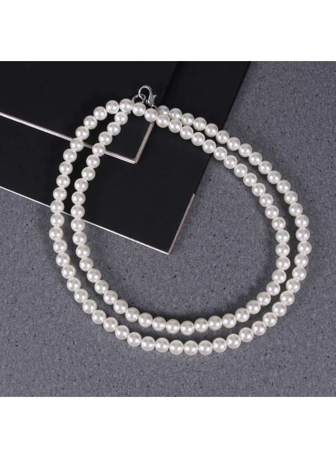 TENDYCOCO Purse Purse Chain Strap Bag Replacement Chain Strap Bag Replacement Strap Chain Pearl Strap for Purse DIY Bag Accessories Pearl Long Handle Replacement Strap 100cm - Image 4
