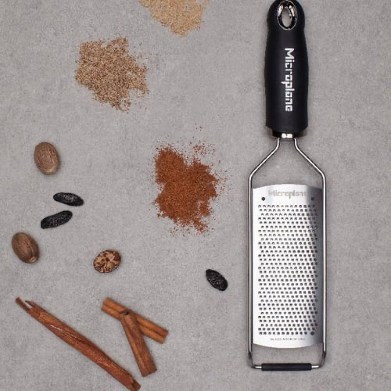Microplane Gourmet Series Hard Cheese Grater (Fine, Black) - Image 1
