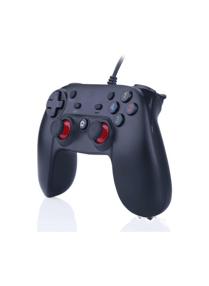 Wired Computer Controller with 16-Button Input Command Joystick – Black - Image 2