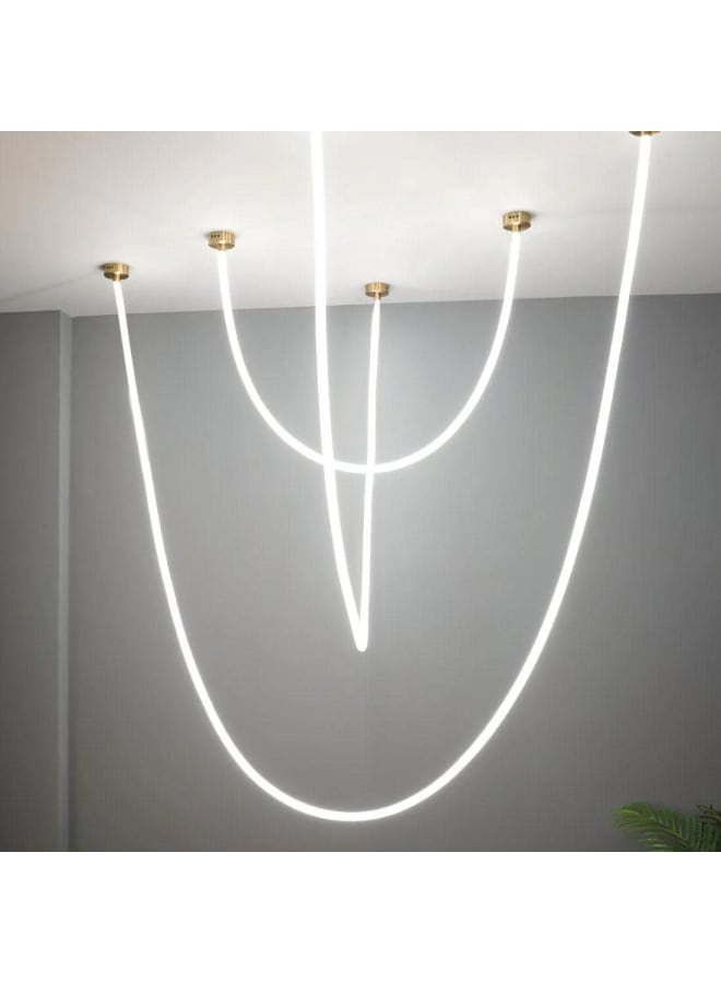 وهج  ثريا LED حديثة من البروبيلين بتصميم خطي مرن  - Image 3