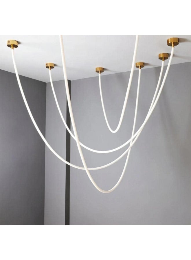 وهج  ثريا LED حديثة من البروبيلين بتصميم خطي مرن  - Image 1