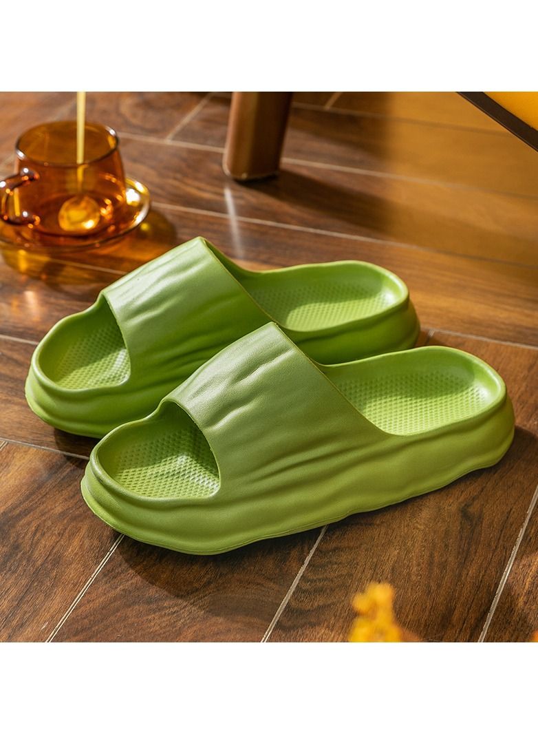 Loquat Bathroom Slippers With Non Slip Outer Soft Soles 