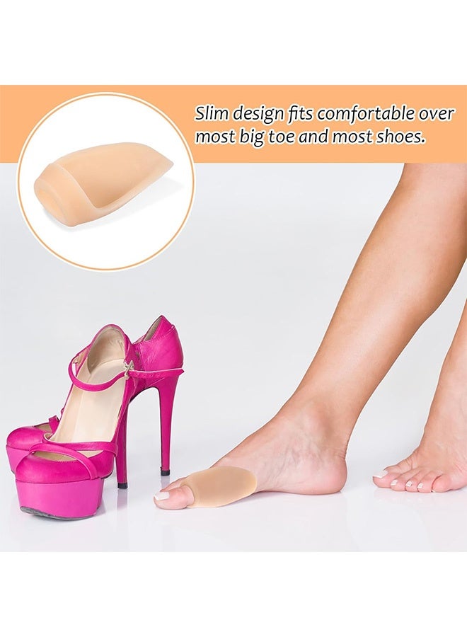 4PCS Hallux Valgus Correctors, Cushions for Pain Relief Gel Toe Protector Corrector for Men Women Reduce Pain from Rubbing(Skin Color) - Image 3