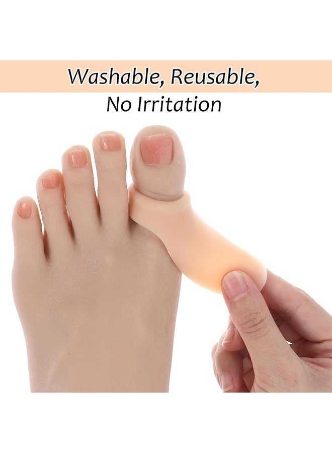 4PCS Hallux Valgus Correctors, Cushions for Pain Relief Gel Toe Protector Corrector for Men Women Reduce Pain from Rubbing(Skin Color) - Image 4