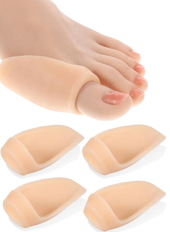 4PCS Hallux Valgus Correctors, Cushions for Pain Relief Gel Toe Protector Corrector for Men Women Reduce Pain from Rubbing(Skin Color) - Image 1