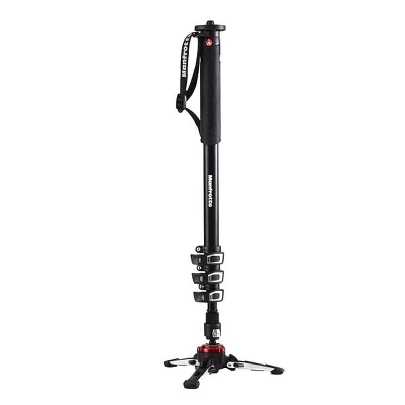 Manfrotto XPRO aluminium 4 section fluid video monopod, FLUIDTECH base (MVMXPROA4) - Image 1