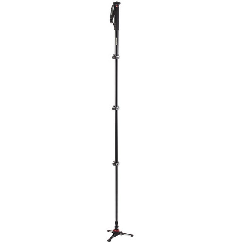 Manfrotto XPRO aluminium 4 section fluid video monopod, FLUIDTECH base (MVMXPROA4) - Image 2