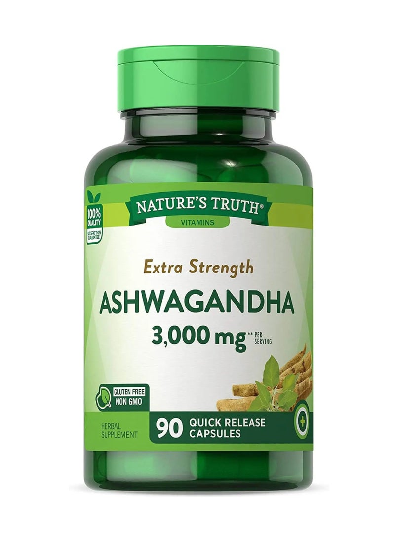 Nature's Truth Ashwagandha 3000mg 90 Capsules 
