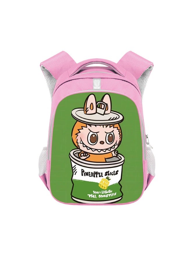 Labubu Backpack Student Large Capacity High-end Backpack Children's Wear-resistant Polyester Backpack 36*26*13CM - Image 1