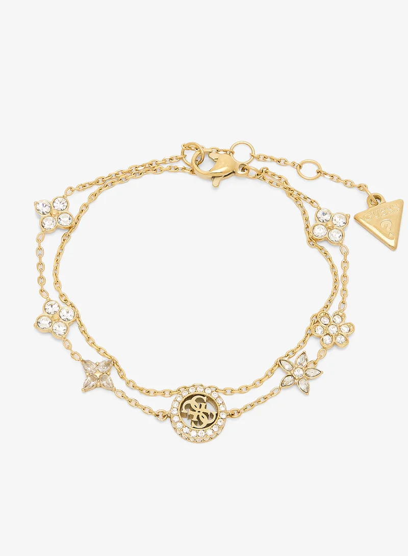 GUESS Multi Flowers Chain Bracelet