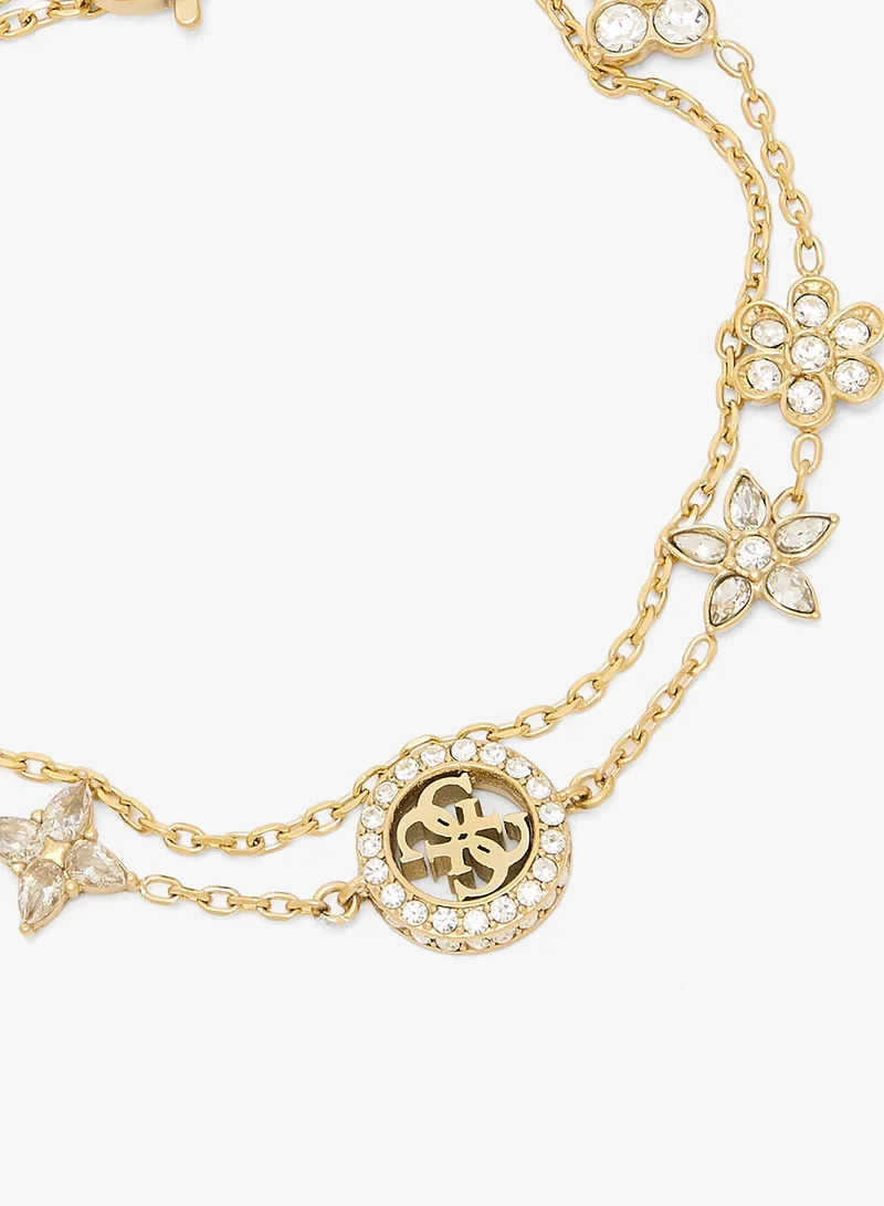 GUESS Multi Flowers Chain Bracelet