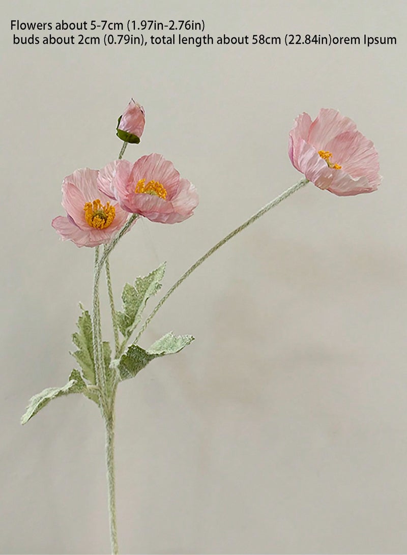 زهور صناعية باللون الوردي الفاتح  – 6 سيقان من الزهور الحريرية الواقعية بأفرع مرنة لتنسيق المزهرية، حفلات الزفاف، تزيين الطاولات والديكور الموسمي للمنزل | زينة زهور ناعمة وأنيقة مثالية لعيد الأم، عيد الشكر، عيد الفصح، التخرج والمناسبات | بتلات ناعمة بتصميم واقعي، بدون حاجة للعناية - Image 5