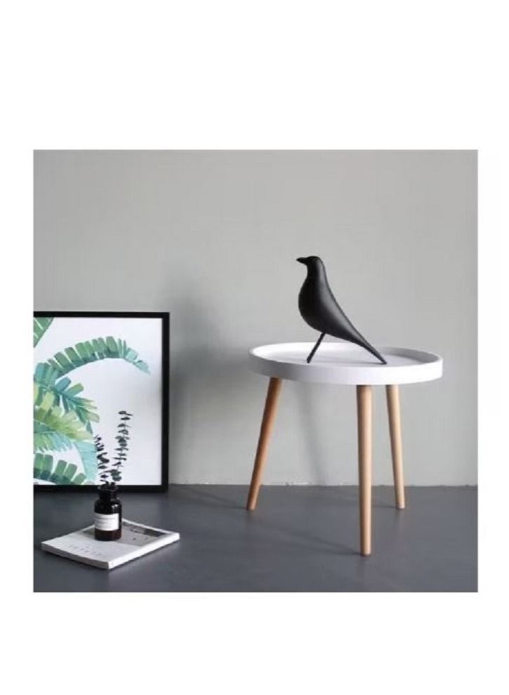 إيه جي دي طاولة قهوة خشبية أبيض/بيج - Image 4