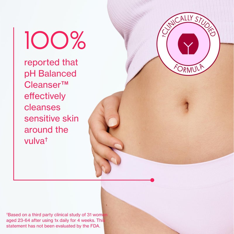Love Wellness pH Balancing Cleanser | Feminine Vulva Wash for Intimate Health & Hygiene | Fragrance-Free, Non-Irritating & pH Matched | With Aloe Vera & Calendula for Sensitive Skin | 10 Fl Oz - Image 5