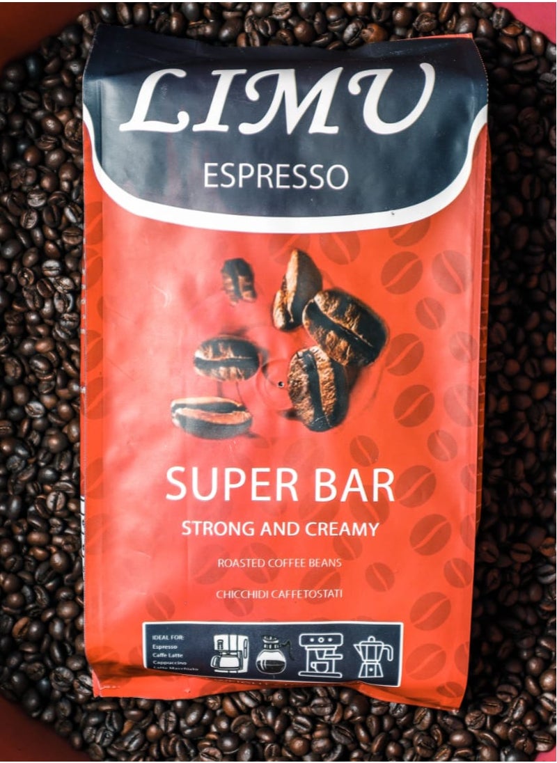 LIMU ESPRESSO Creamy professional espresso Limu coffee 1 kg beans  - Image 3