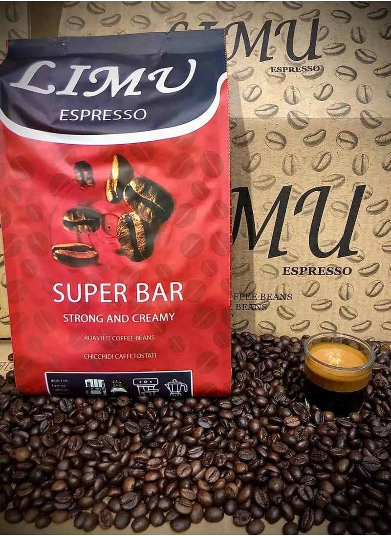 LIMU ESPRESSO Creamy professional espresso Limu coffee 1 kg beans  - Image 4