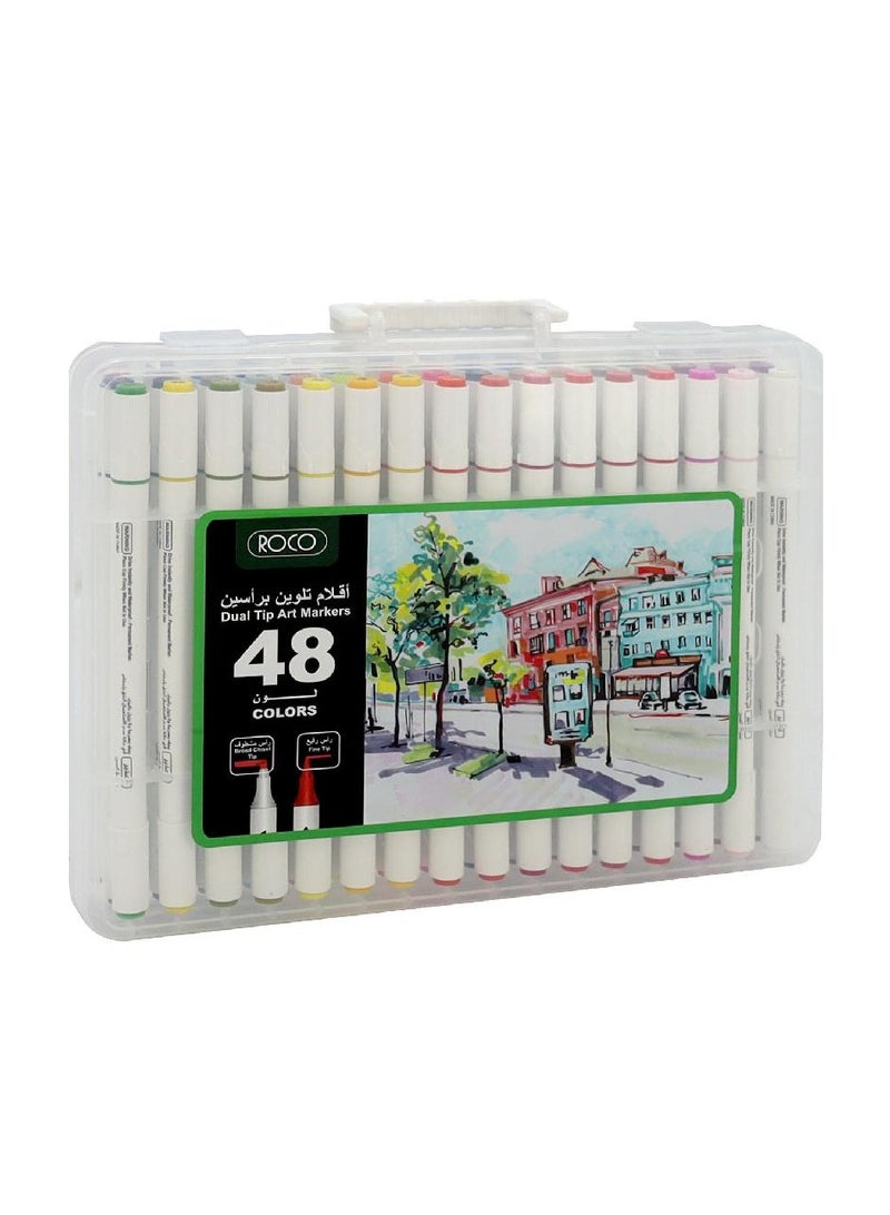 ROCO Draw Marker (48 Markers) Graphic Art Marker 