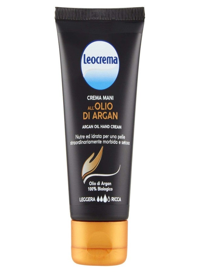 Leocrema Hand Cream with 100% Organic Argan Oil - Strong anti-aging effect - slowing skin aging! Provides 24-hour deep hydration! 75ml by Leocrema Argan - Image 1