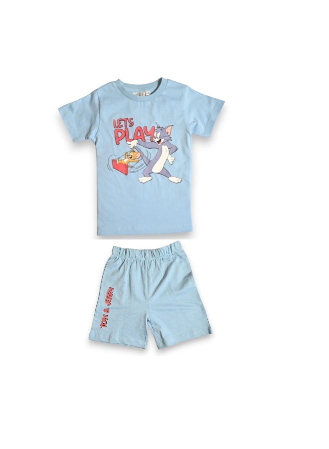 Tom And Jerry BOYS T-SHIRT & SHORT SET‬ - Image 1