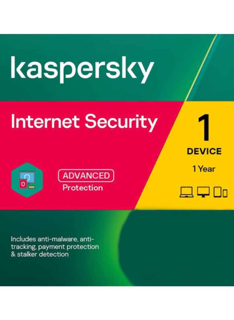 KASPERSKY SOFTWARE - Kaspersky Internet Security Activation Key for 1 Year for 1 PC - Image 1