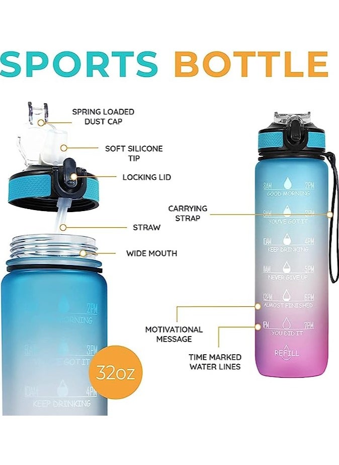 Motivational Water Bottle 900 ML With Time Marker   Straw multicolour 900 mlml - pzsku/ZF7FA630708DCE112F427Z/45/_/1729063405/5e0e4640-5c5e-45c3-b6d7-e02d396e4abd