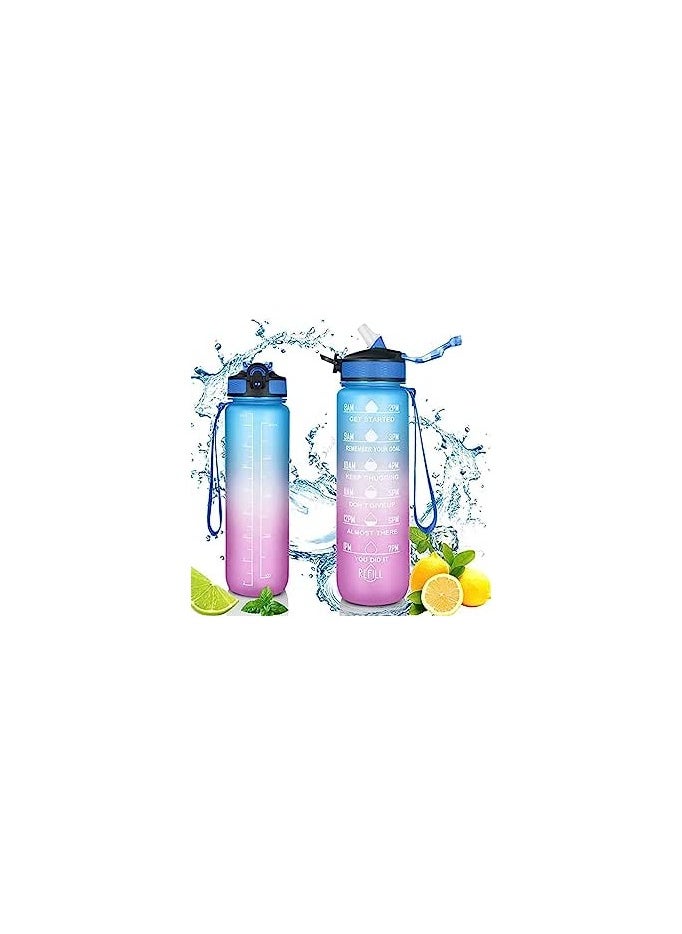 Motivational Water Bottle 900 ML With Time Marker   Straw multicolour 900 mlml - pzsku/ZF7FA630708DCE112F427Z/45/_/1729063415/1e2e2d70-1848-425d-99a8-d6f5c9a8b6c7