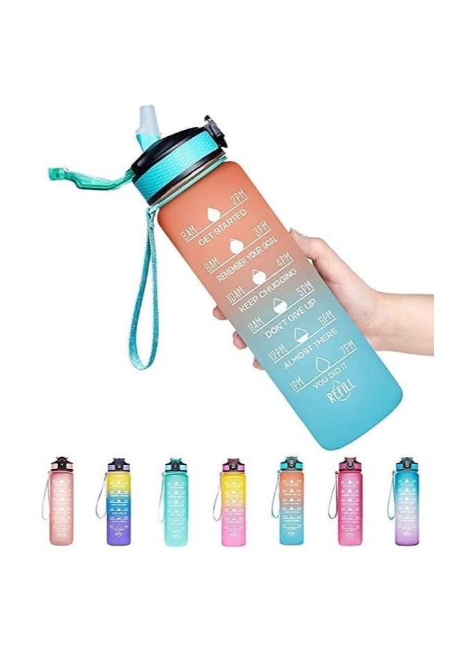 Motivational Water Bottle 900 ML With Time Marker   Straw multicolour 900 mlml - pzsku/ZF7FA630708DCE112F427Z/45/_/1729063481/bcac0cda-10ef-48d1-b424-b43300b75ff4