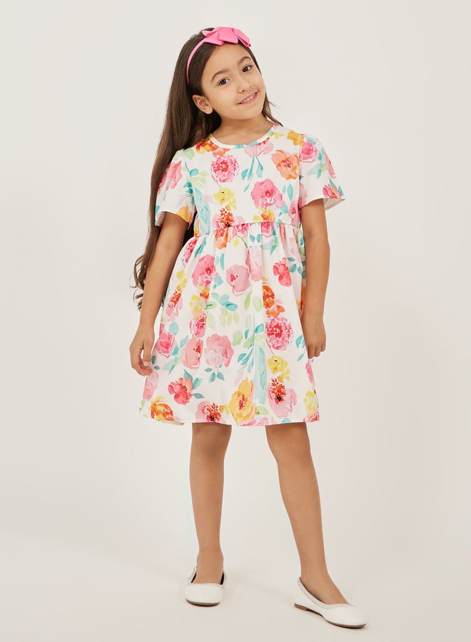 Styli Floral Print Dress  - Image 1