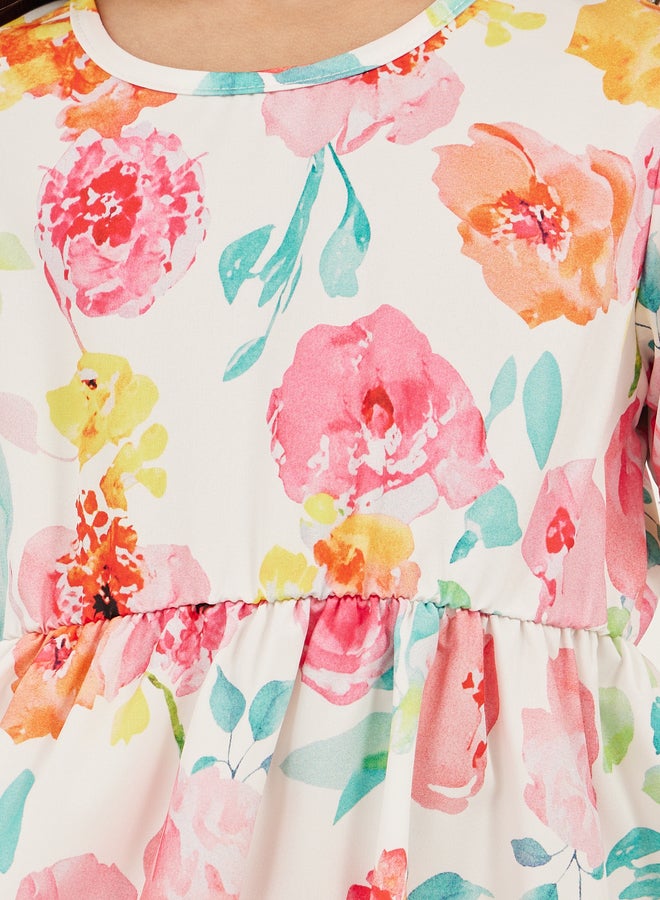 Styli Floral Print Dress  - Image 3