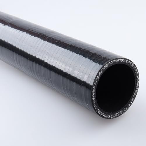 AC PERFORMANCE ID 158 x 33 FT Length Silicone Radiator Coolant Hose 3Ply Black - Image 1