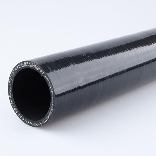 AC PERFORMANCE ID 158 x 33 FT Length Silicone Radiator Coolant Hose 3Ply Black - Image 3