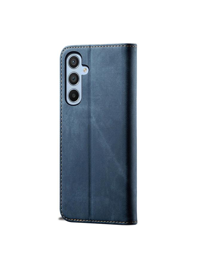 S-TOP Case For Samsung Galaxy A56 5G Denim Texture Casual Style Horizontal Flip Leather Case - Image 3