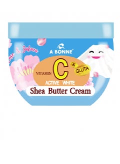 A Bonne' Vitamin C & Gluta Rose & Sakura Active White Shea Butter Cream 300g  - Image 1