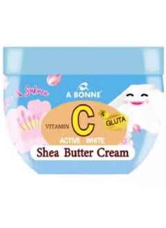 A Bonne' Vitamin C & Gluta Rose & Sakura Active White Shea Butter Cream 300g  - Image 2