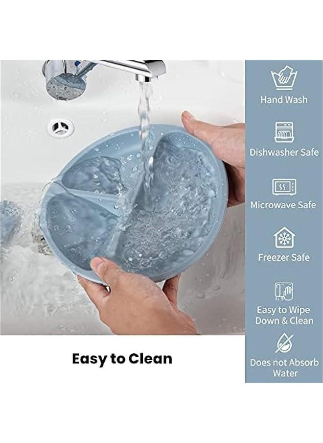 Gonice - 8 Piecesbaby Feeding Set - Suction Bowl, Divided Plates, Straw Sippy Cup, Adjustable Bib, Soft Spoon Fork - Image 1