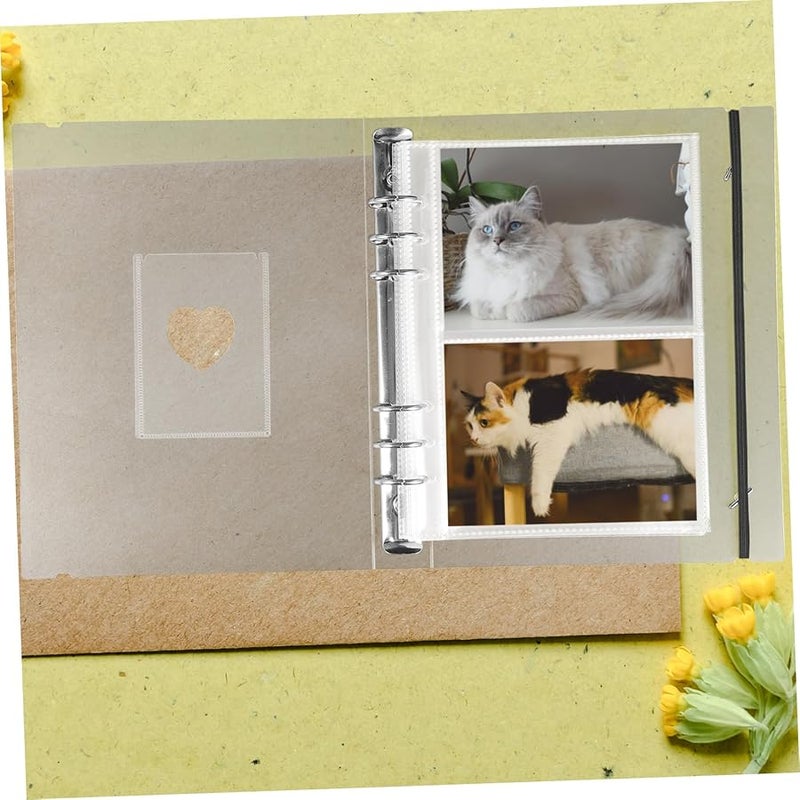 ألبوم الصور صفحات مجلد أكمام تصميم أوراق مفكوكة مقاس 24 30X18 30X3 00 سم لأعياد الميلاد والأعراس - Image 4