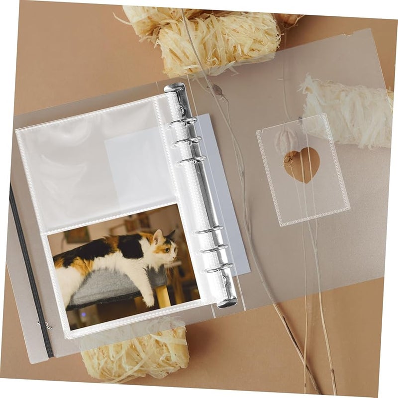 ألبوم الصور صفحات مجلد أكمام تصميم أوراق مفكوكة مقاس 24 30X18 30X3 00 سم لأعياد الميلاد والأعراس - Image 3