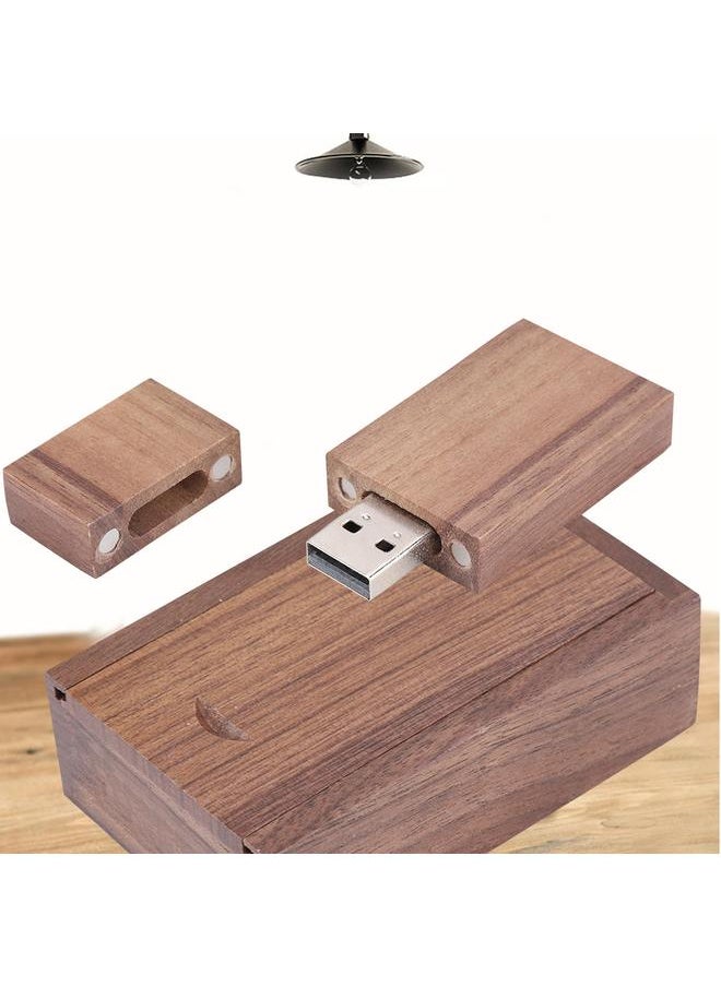 Thoraya Walnut Wooden Shell USB 2.0 Flash Memory Drive Storage Stick With Box U Disk 32GB  - Image 5