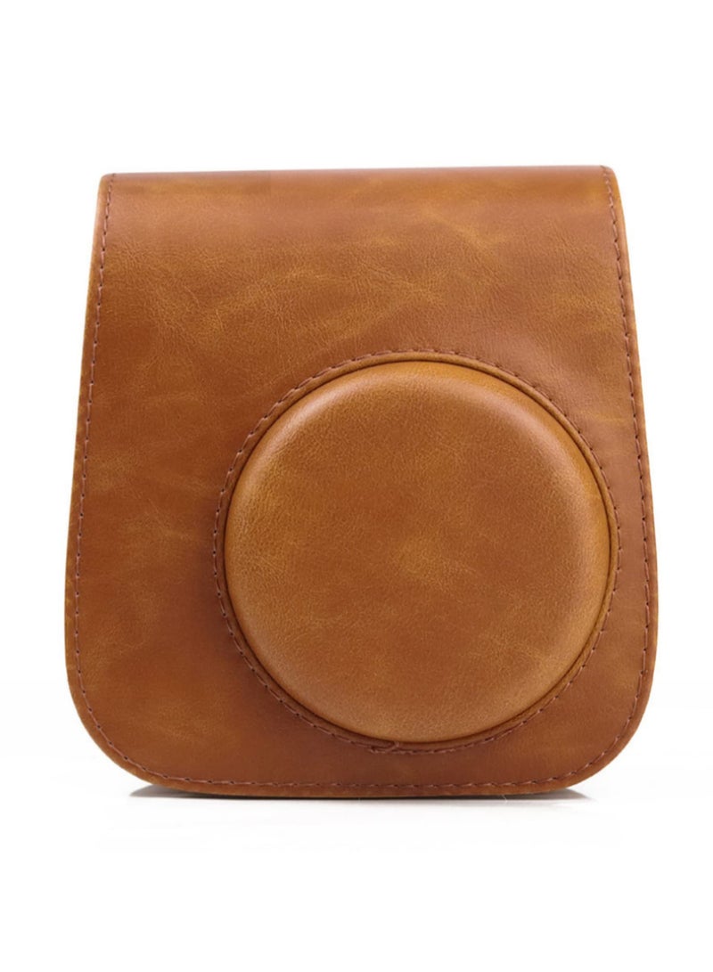 PU Vintage Instant Camera Bag Portable Camera Sling Bag Protective Shell Case for Fujifilm Instax Mini 11/9/8 - Image 3