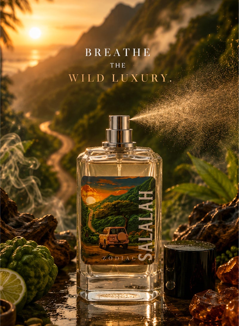 Zodiac Salalah Eau De Perfume 100ml | Long Lasting Perfume for Men & Women with Oud, Aromatic, Leather & Amber Fragrance | Best Perfume for gift your loved one - Image 4