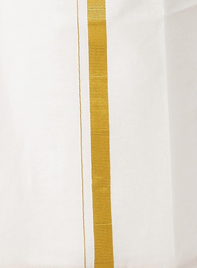 RAMRAJ COTTON Purple Boys cotton kurta with White dhoti set - Image 5