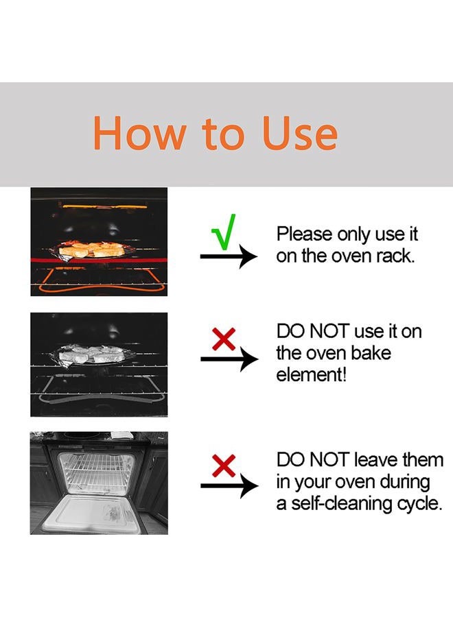 LeeYean Oven Rack Shields - 4 Pack Heat Resistant Silicone Oven Rack Cover 14 inches Long Oven Rack Edge Protector, Protect Against Burns and Scars (Red) - Image 4
