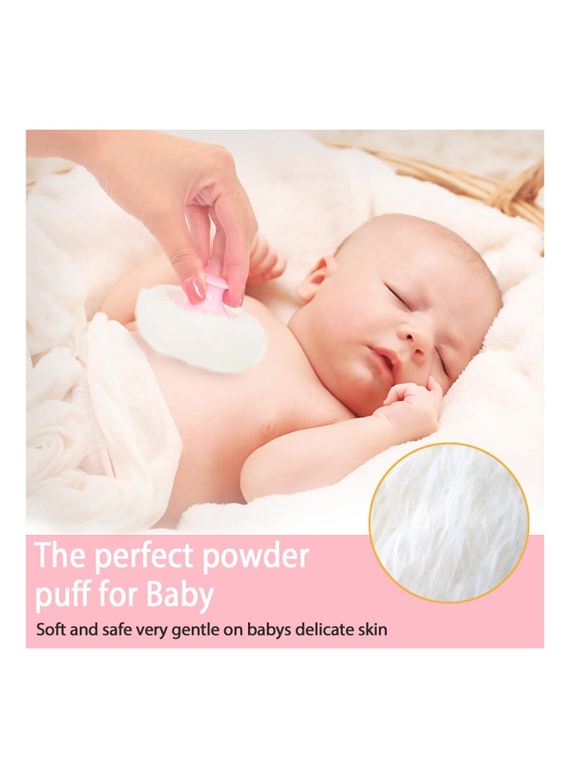 Excefore Body Powder Puff and Container, 3.15" Portable Powder Container for Body Powder, Empty Powder Case for Women's Loose Powder for Travel, Bath and Beach (Yellow) - Image 4