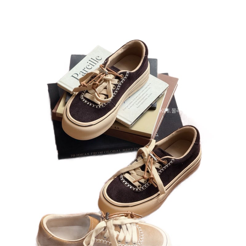 Mollykiki Women's Retro Color-Blocked Chunky Platform Shoes - Image 5